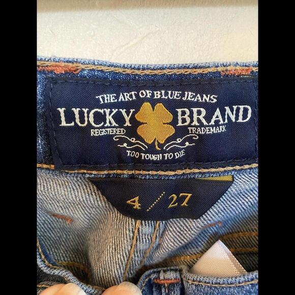 Lucky Brand Sweet'N Crop Denim Jeans Sz. 4/27 - Picture 3 of 4
